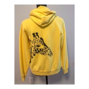 Giraffe zip up hoodie